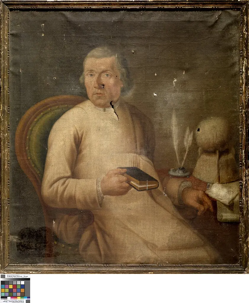 Portret van een monnik, by Unknown, 1751
