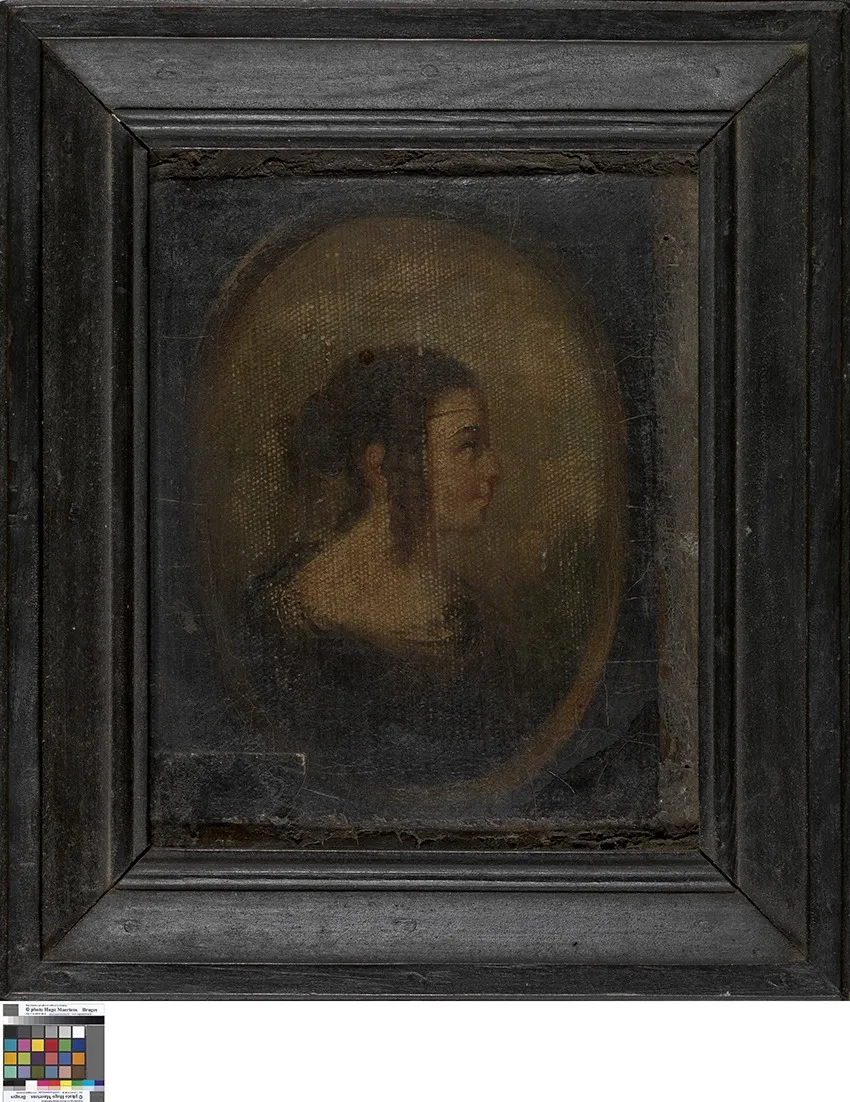 Portret van een vrouw, by Unknown, oil, 1801