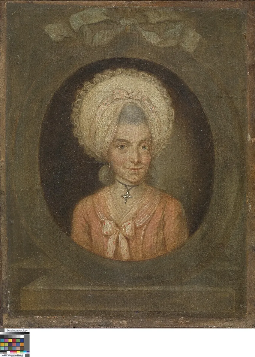 Portret van een vrouw, by Unknown, oil, 1790