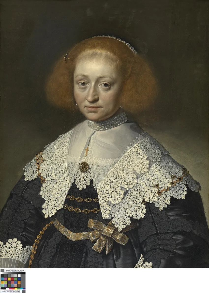 Portret van een vrouw, by Unknown, oil, 1626
