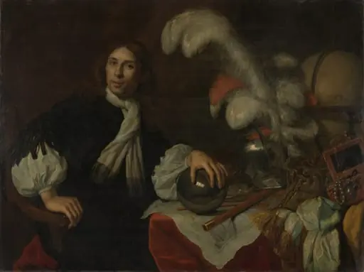 Posthumous Portrait of Aucke Stellingwerff, Admiral of Friesland, Killed in 1665 at Lowestoft by a Cannonball, by Unknown, 1670