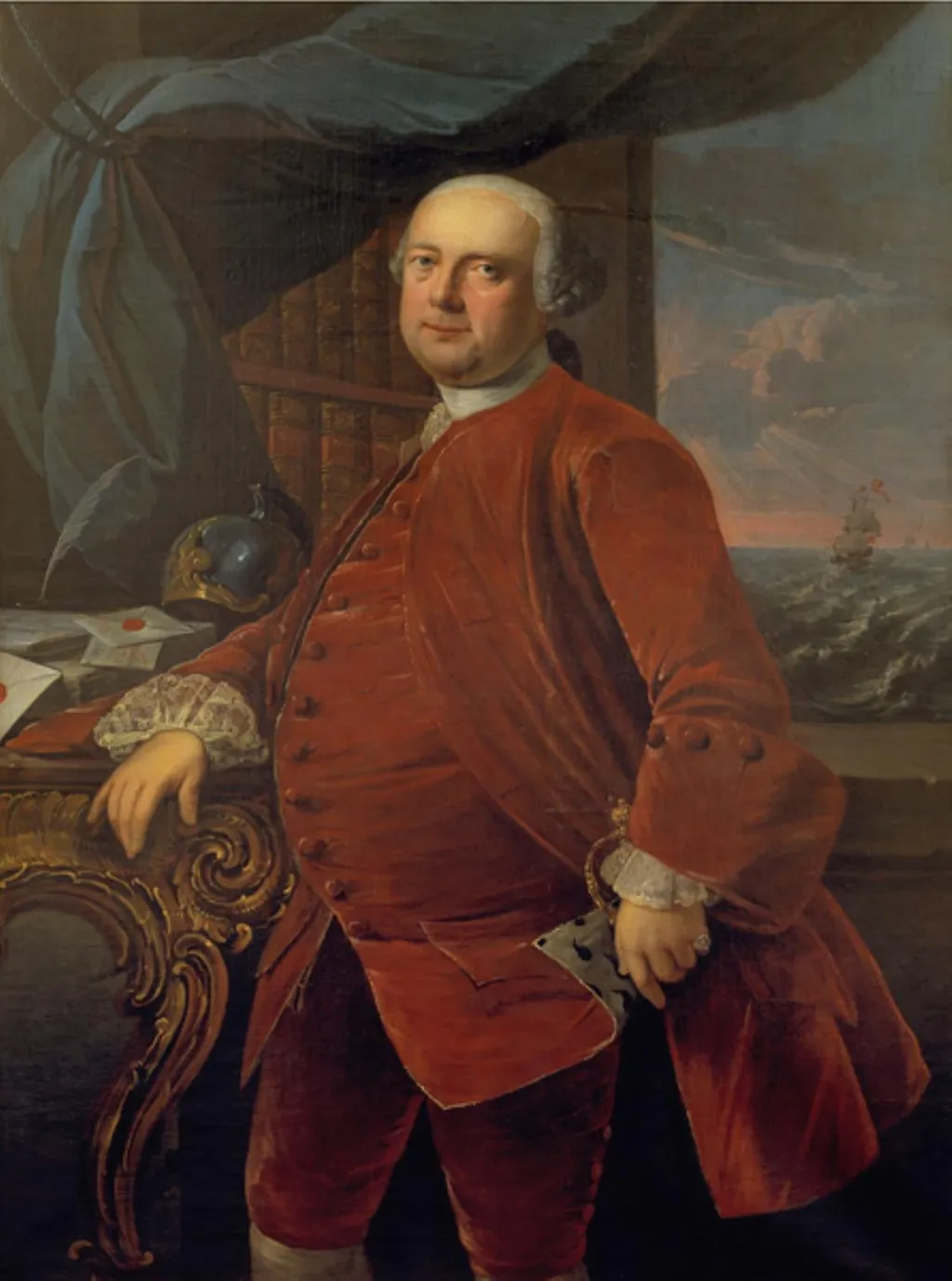 Postmester Frederik Carl Harboe (?), by Unknown, 1764