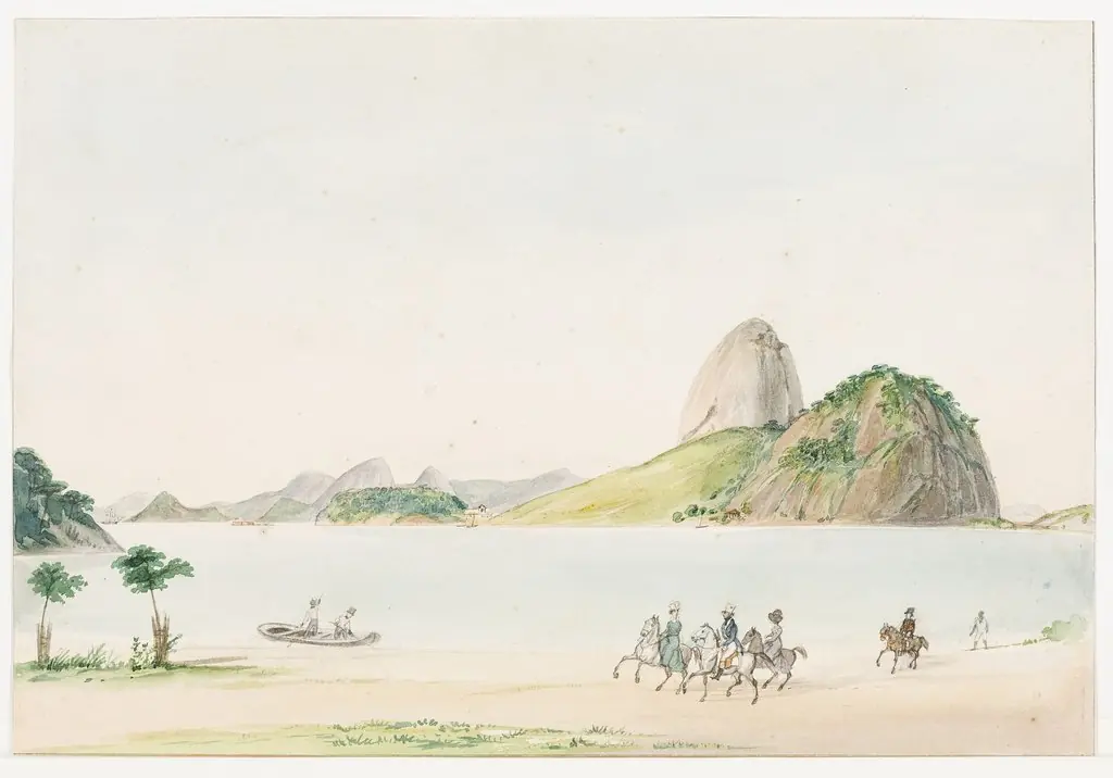 Praia de Botafogo com Pão de Açúcar (atribuído), by Unknown
