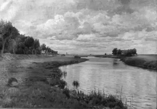Pramåens udløb ved Vallø Strand, by Unknown