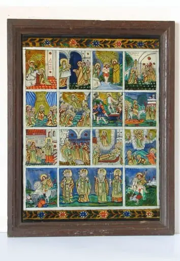 Prăznicar cu scene din viața Mântuitorului Iisus Hristos și alți Sfinți, by Unknown