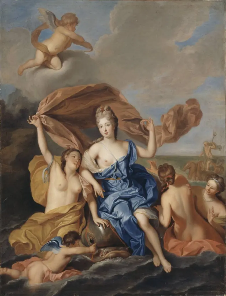 Presumed portrait of Françoise-Marie de Bourbon, duchesse d'Orléans, by Unknown