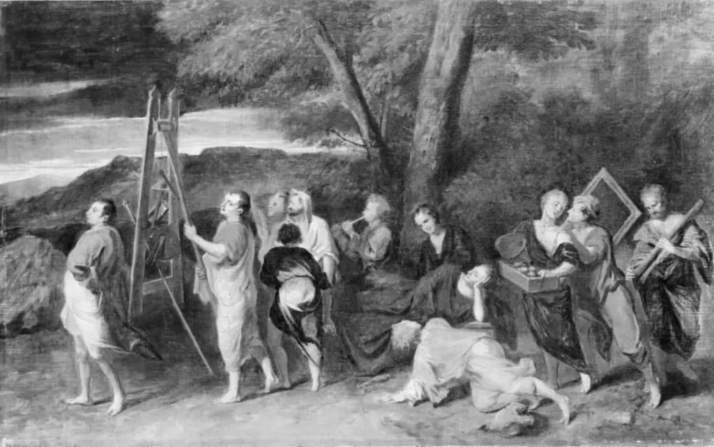 Procession of Painters, by Unknown, 1750
