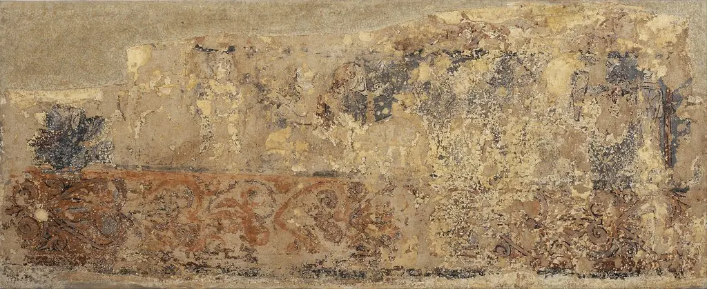 Profane paintings from Sigena: Courtly and battle scenes, by Unknown