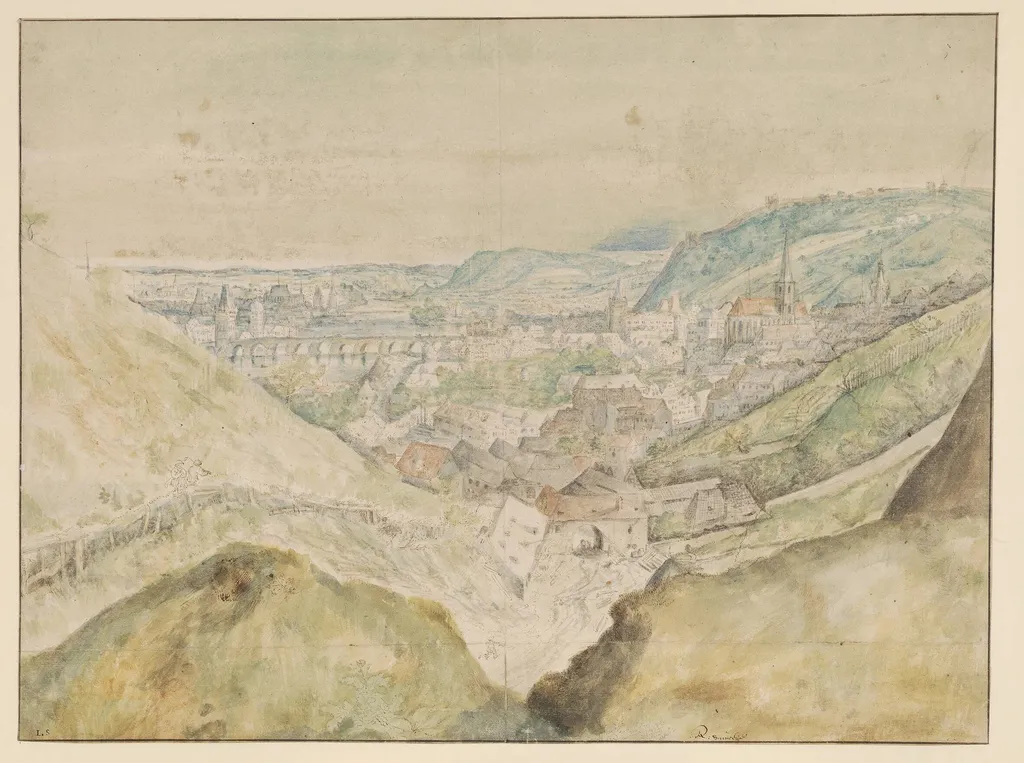 Prospekt af byen Prag, by Unknown, unspecified, 1650