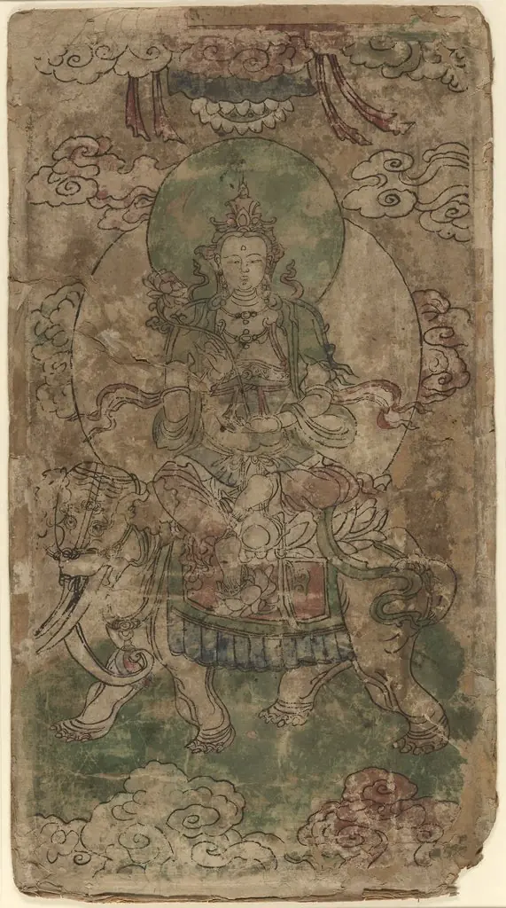 Puxian, the Bodhisattva of Benevolence, by Unknown