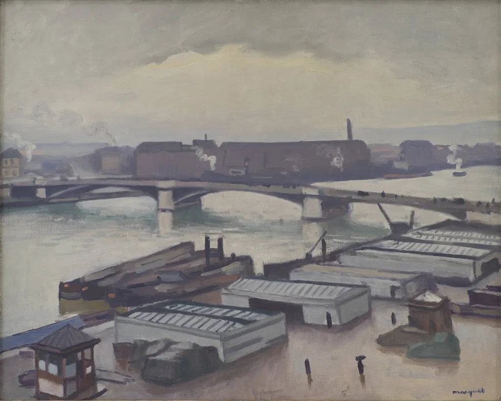 Quai de Paris at Rouen. Rainy Weather, by Unknown, 1912