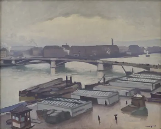 Quai de Paris at Rouen. Rainy Weather, by Unknown