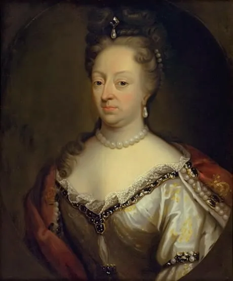 Queen Charlotte Amalie (1650-1714), by Unknown, oil, 1800