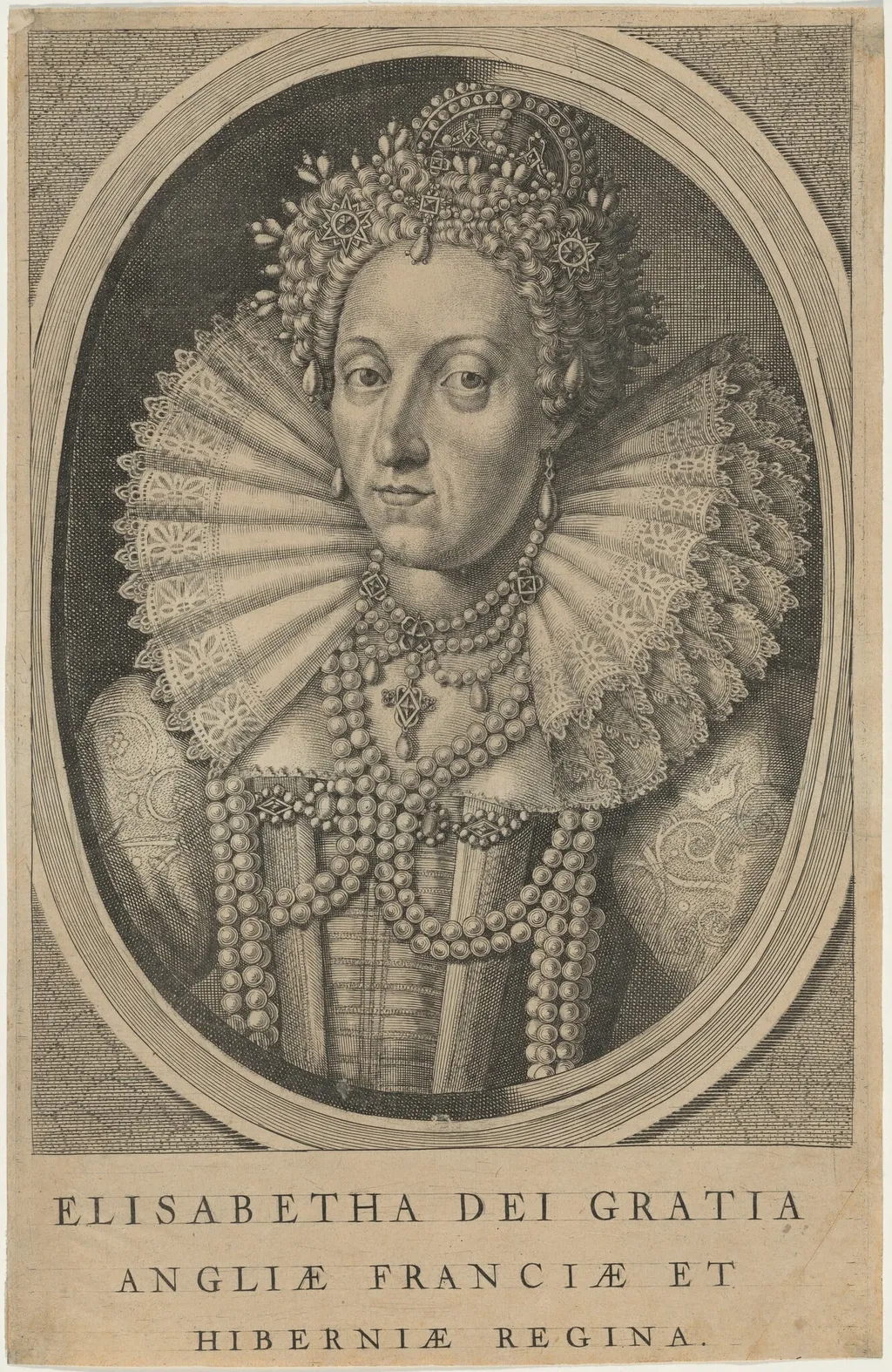 Queen Elizabeth, by Unknown, ink, 1601
