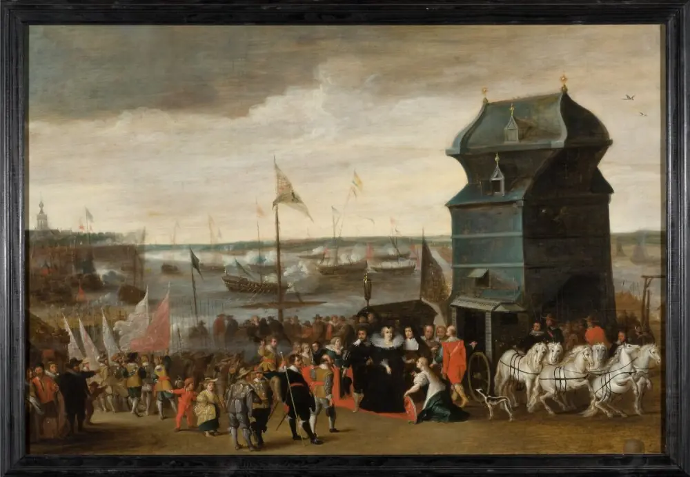 Queen Marie de Medici Disembarking in Antwerp, by Unknown