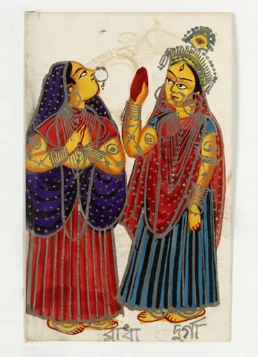 Radha and Durg, by Unknown