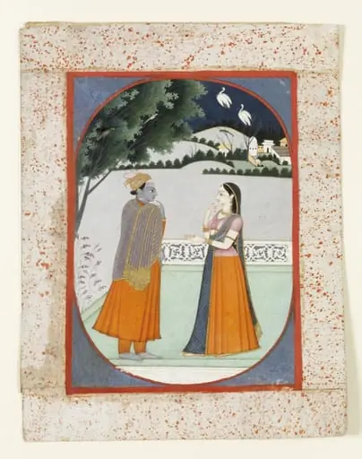 Radha and Krishna, by Unknown