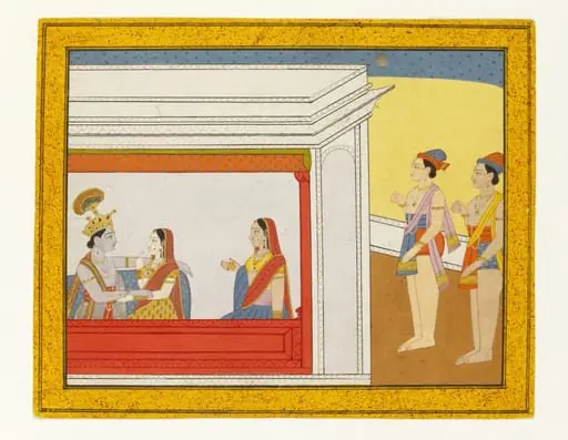 Radha and Krishna, by Unknown