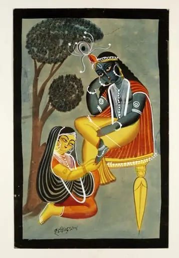 Radha and Krishna, by Unknown
