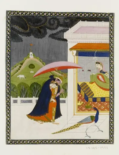 Radha and Krishna, by Unknown