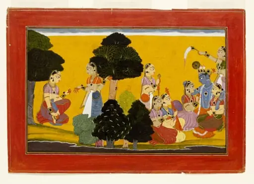 Radha and Krishna, by Unknown