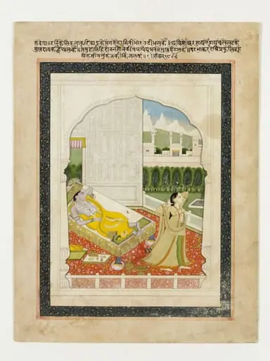 Radha and Krishna, by Unknown