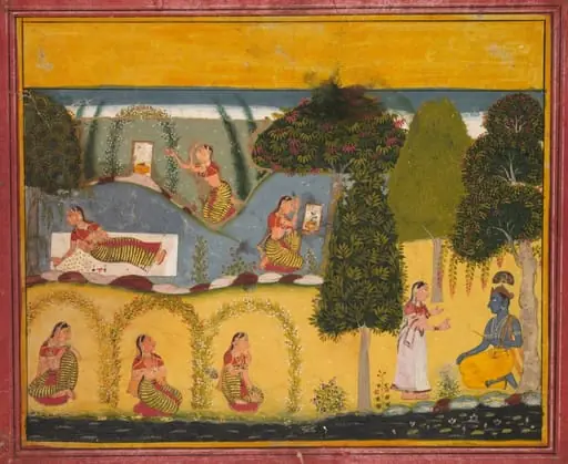 Radha Awaiting Reconciliation with Krishna, from a Gita Govinda of Jayadeva, by Unknown