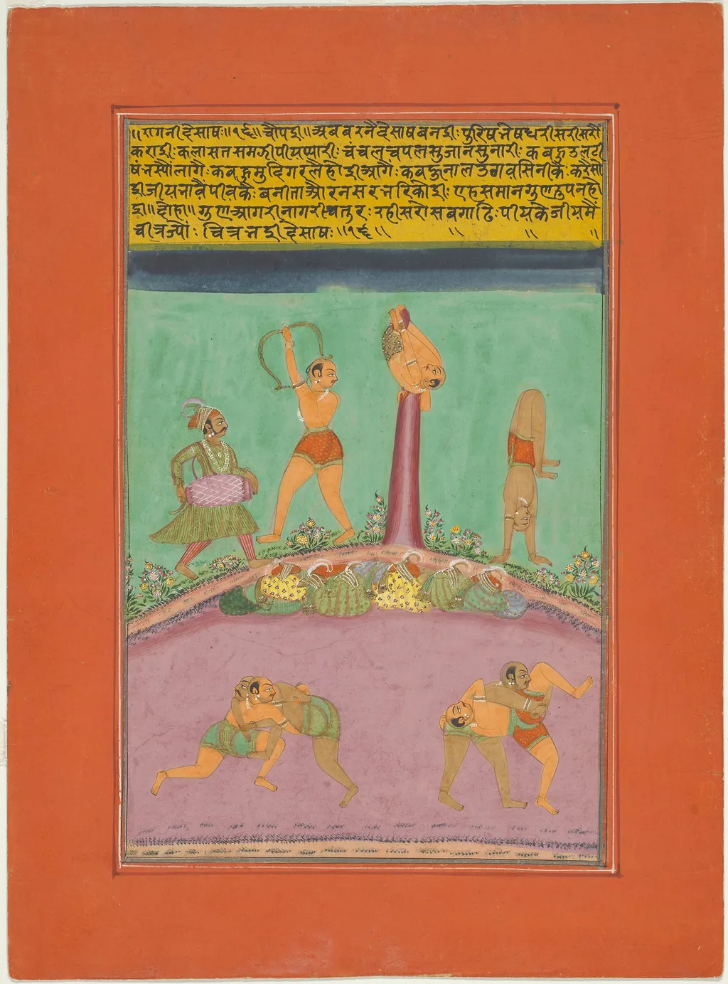 Ragini Desakh, Page from a Jaipur Ragamala Set, by Unknown, unspecified, 1757