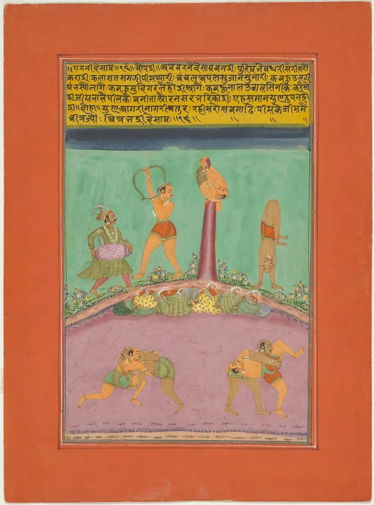 Ragini Desakh, Page from a Jaipur Ragamala Set, by Unknown