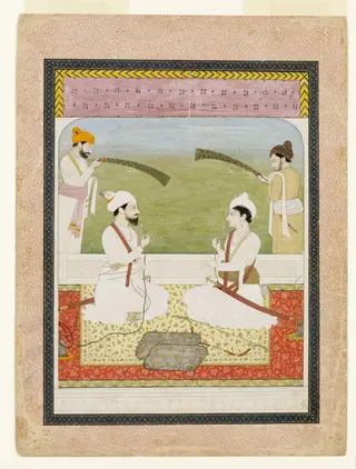 Raja Prakash Chand and Raja Sansar Chand, by Unknown, 1780