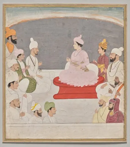 Raja Sansar Chand of Kangra and courtiers, by Unknown
