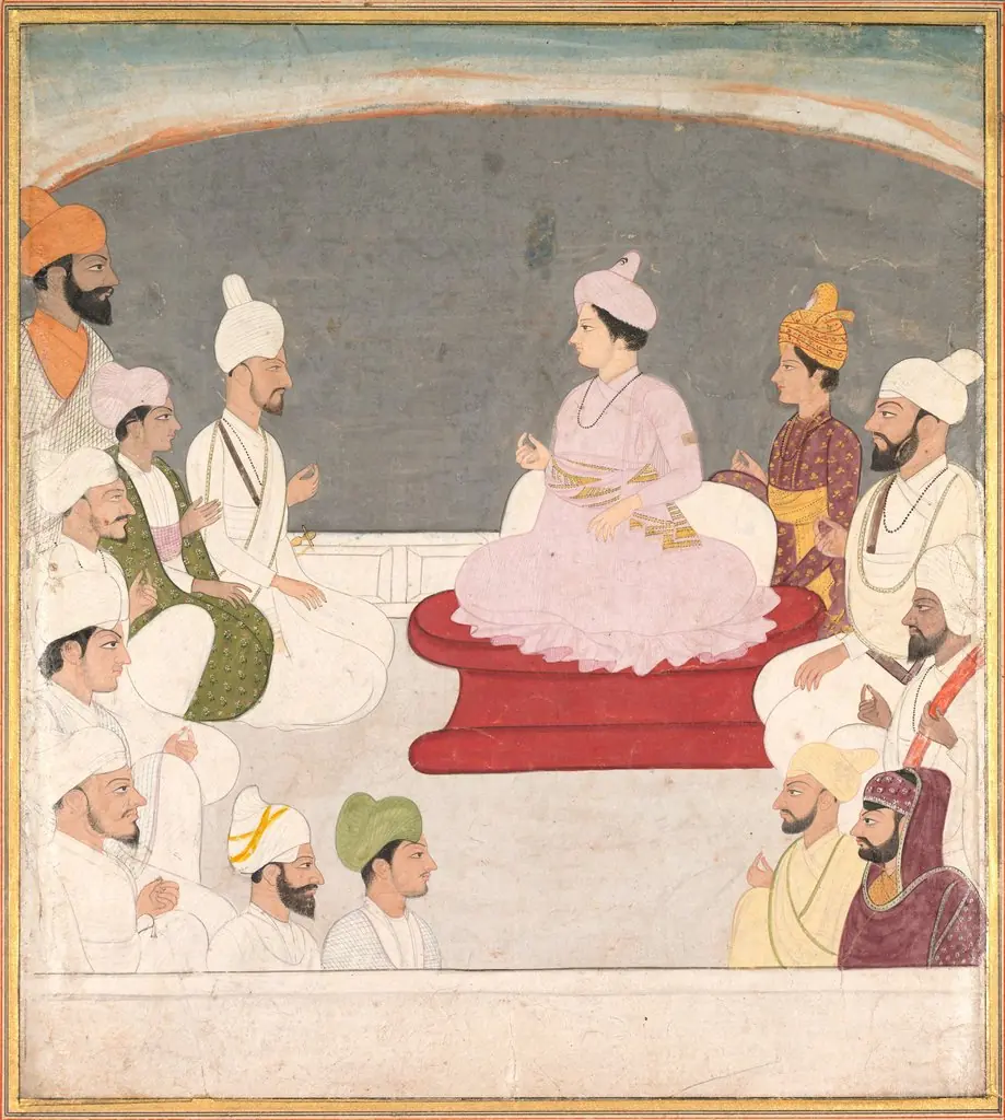 Raja Sansar Chand of Kangra and Courtiers, by Unknown
