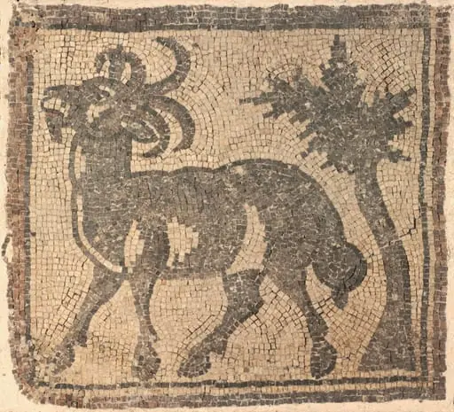 Ram near a Tree, by Unknown