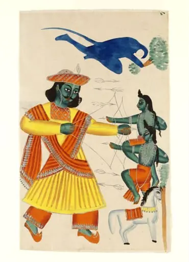Rama, Kusha and Lava, by Unknown