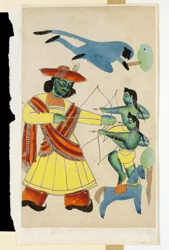 Rama, Lava, Kusha and Hanuman, by Unknown