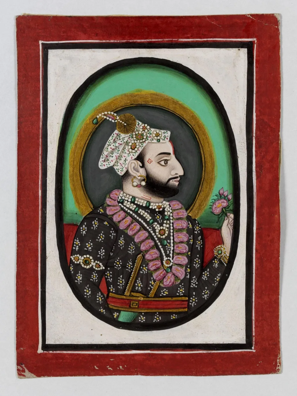 Rao Raja Aniruddha Singh, by Unknown, paint, 1850