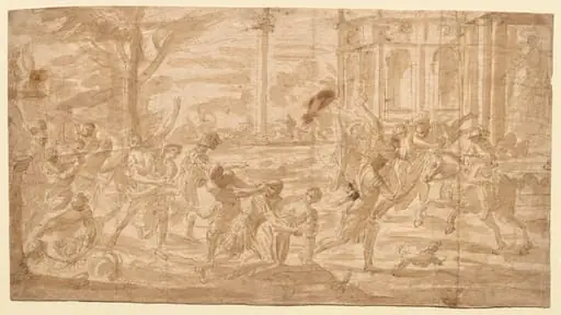 Rape of the Sabines, by Unknown