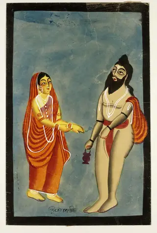 Ravana and Sita, by Unknown, 1885