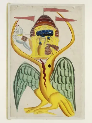 Ravana, Sita and Jatayu, by Unknown