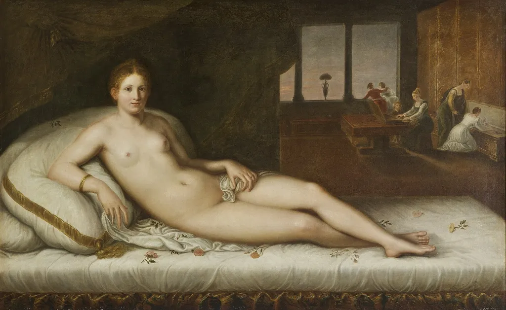Reclining Venus, by Unknown, oil
