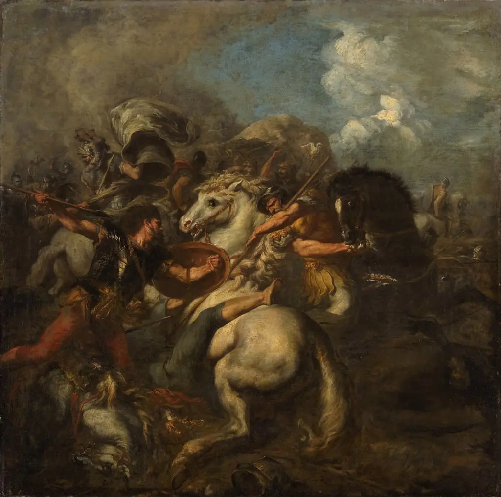 Reiterschlacht, by Unknown