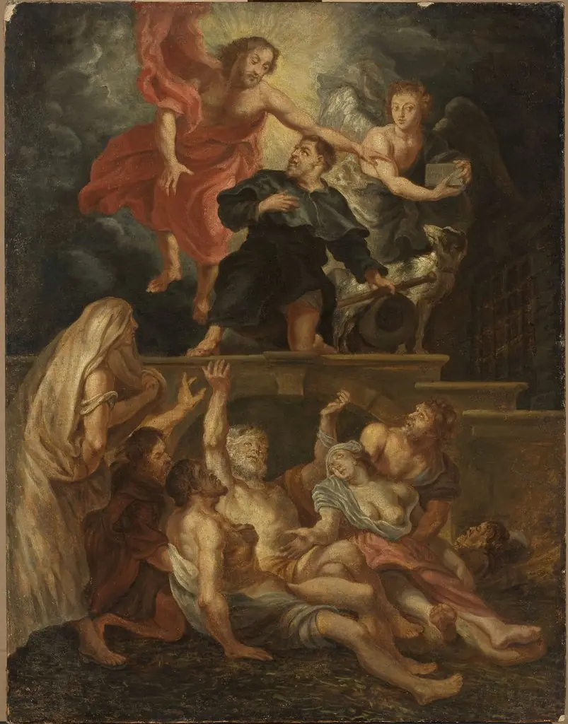 Religious scene, by Unknown
