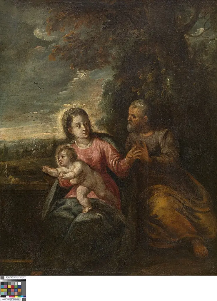 Rest on the Flight into Egypt, by Unknown