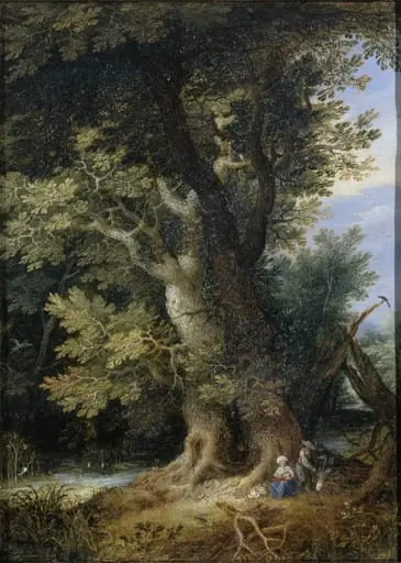 Rest on the Flight into Egypt, by Unknown