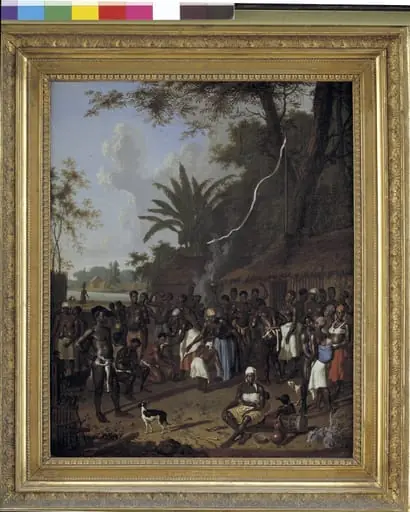 Ritual Slave Party on a Sugar Plantation in Surinam, by Unknown