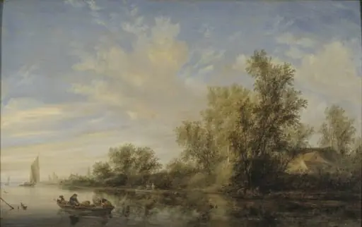 River Landscape, by Unknown