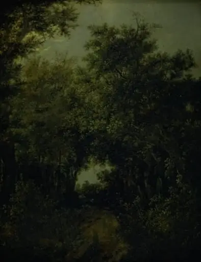 Road in an Oak Forrest, by Unknown