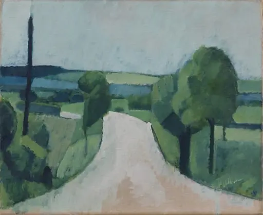 Road near Fåborg on Funen, by Unknown