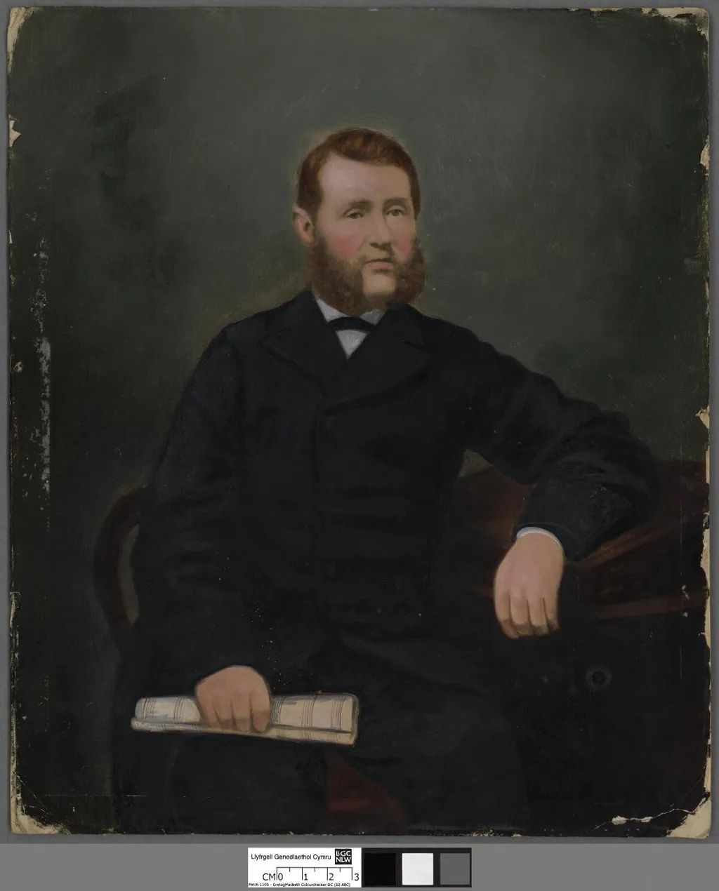 Robert Stephen (Moelwynfab), by Unknown, oil, 1860