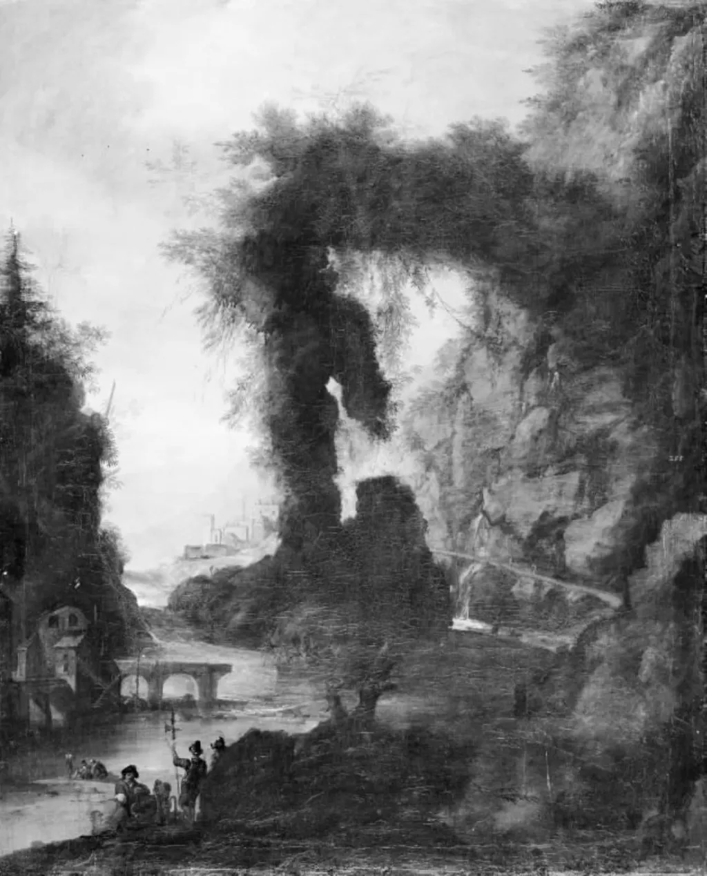 Rocky Landscape, by Unknown, unspecified, 1750